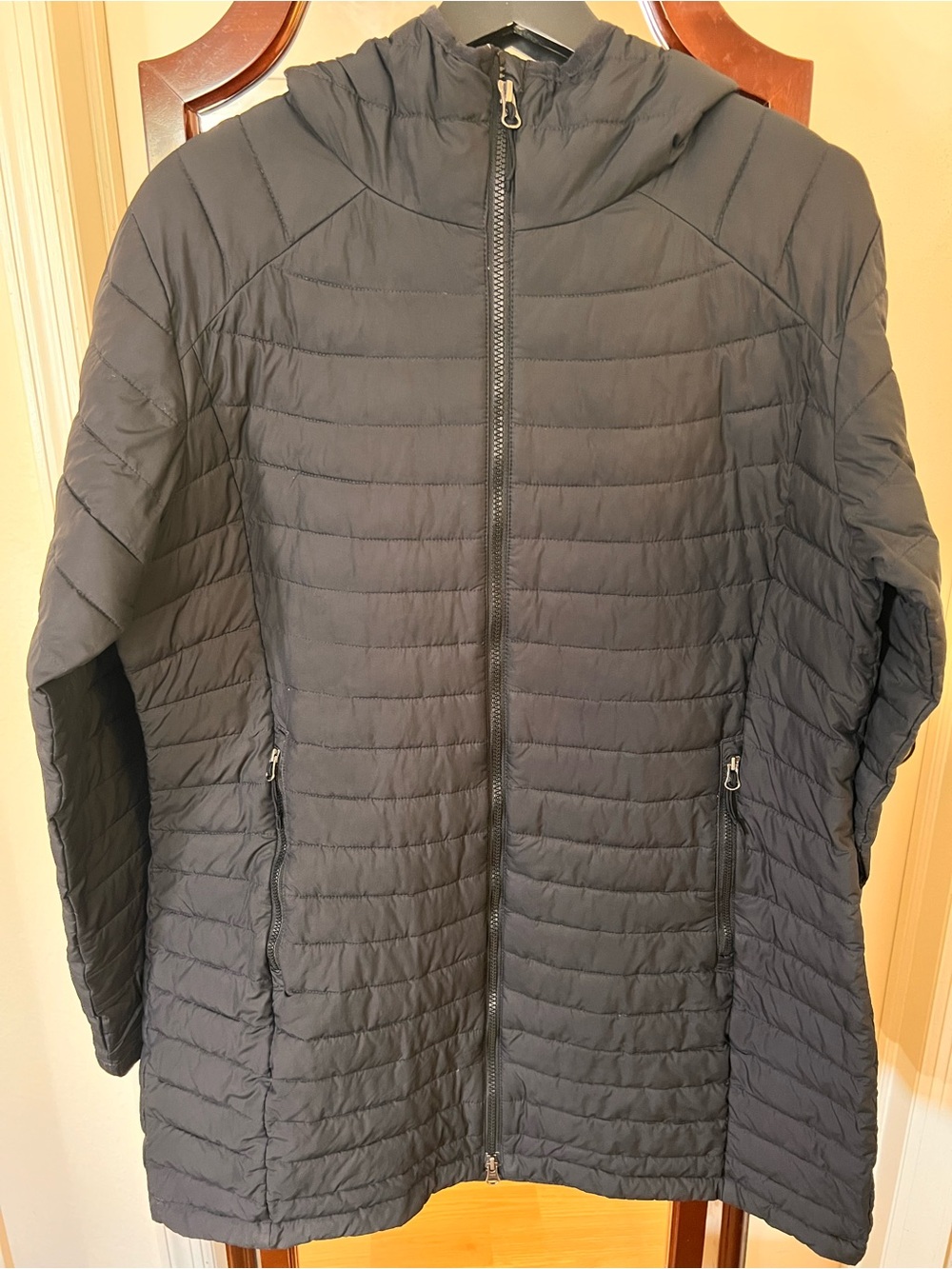 Columbia Black Quilted Hooded Puffer Jacket